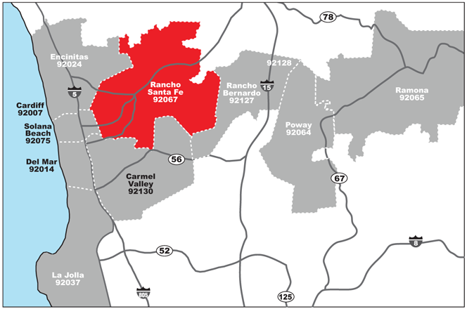 rancho santa fe map